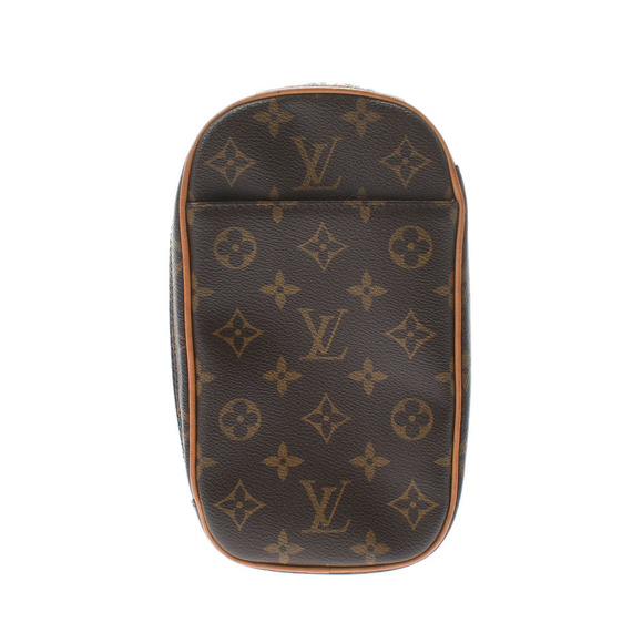 Louis Vuitton Pochette Ganju Brown Monogram Canvas Body Bag - Picture 1 of 11